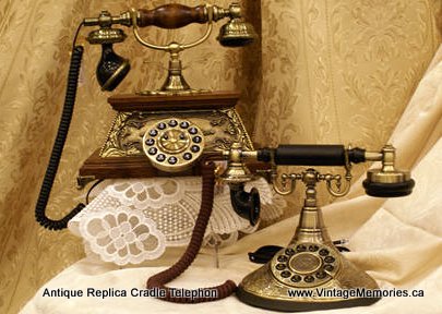 Antique Replica Cradle Telephone