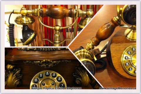 Antique Replica Cradle Telephone