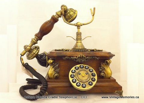 Antique Replica Cradle Telephon﻿e-