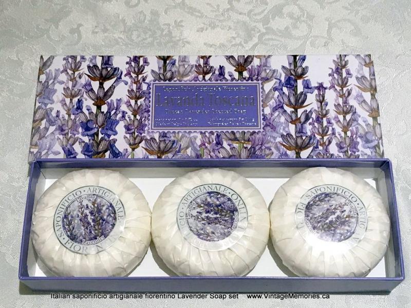 Italian saponificio artigianale fiorentino Lavender soap set