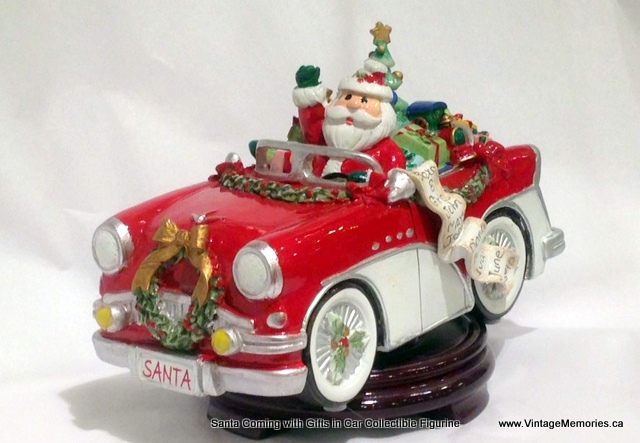 Santa Coming with Gifts in Car