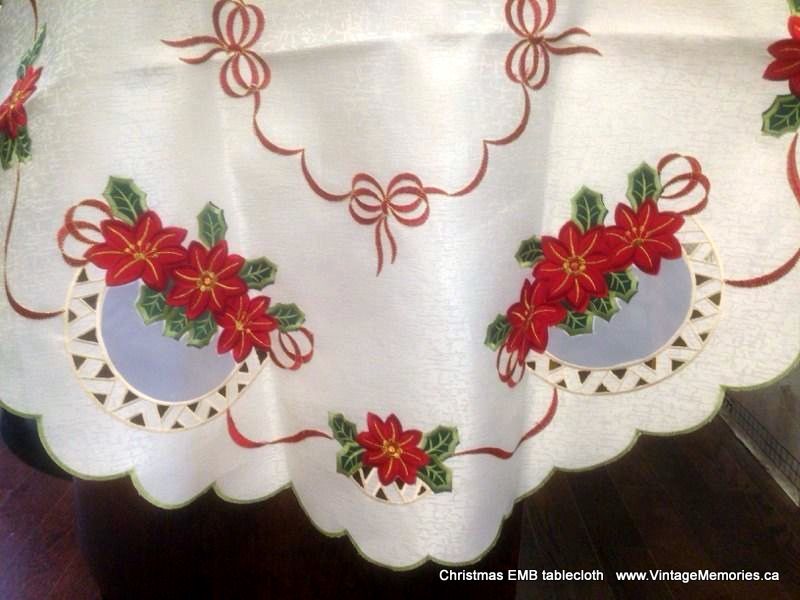 Xmas EMB tablecloth
