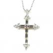 Rhinestone Crystal cross necklace
