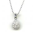 Water drop shape necklace