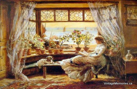 picture reading girl