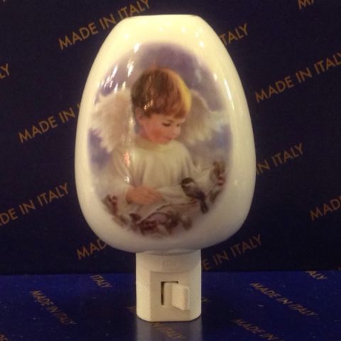 porcelain nightlight angel boy