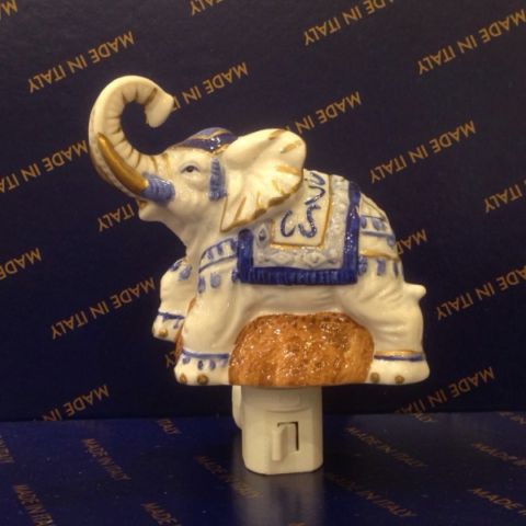 porcelain nightlight with elephant