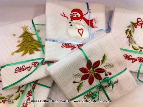 xmas hand towels